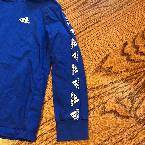 Adidas Boy’s Blue Hoodie Size 5 - Picture 4 of 5